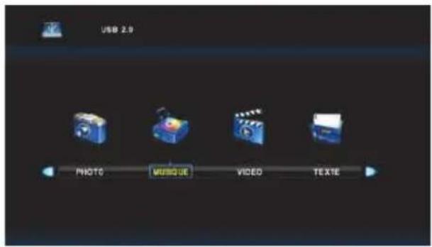 USB 2.9 PHOTO MUSIC VIDEO TEXTE