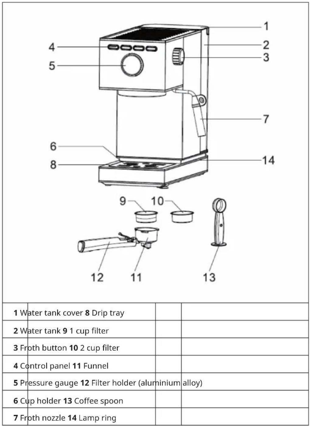 Klarstein Pausa - DEVICE OVERVIEW - 1