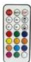 AMSTRAD AMS-LED-PIXEL - FONCTIONS DE LA TELÉCOMMANDE (Version led uniquement) - 2
