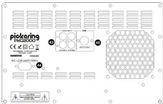 PICKERING PKG2000 - PANNEAU DE CONTRÔLE ARRIÈRE - 1