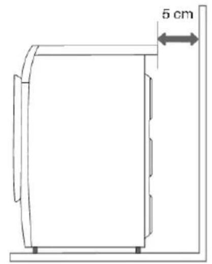 HISENSE W1014GEVMB - Distancesàrespecterlorsdel'installationdulave-linge - 2