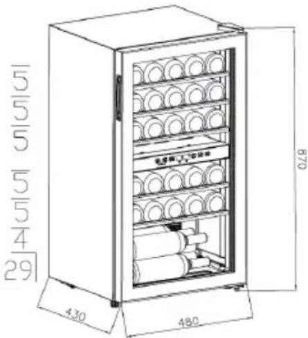 Klarstein Shiraz 29 Duo - Stockage du vin - 1