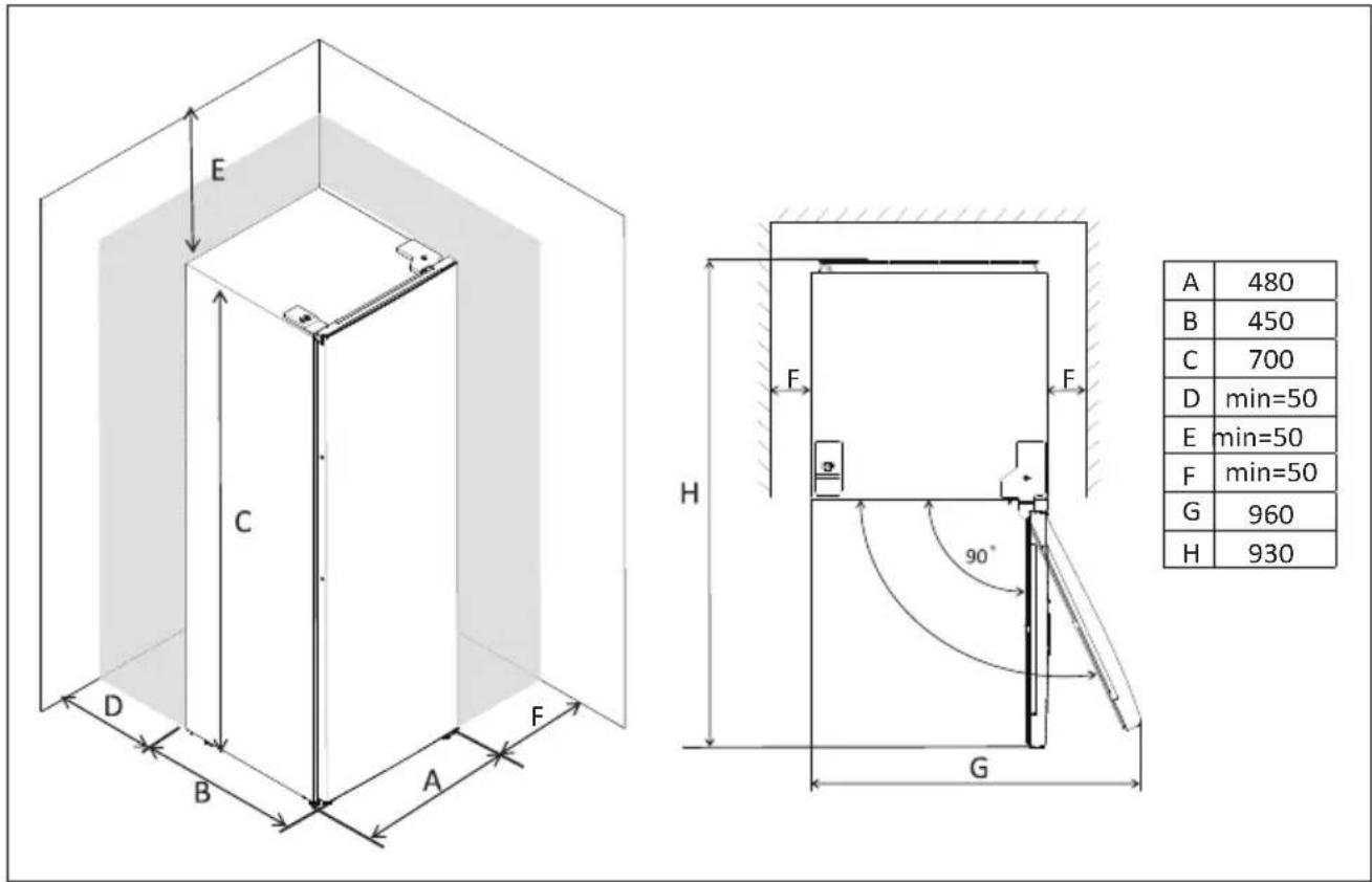Klarstein Fargo 67 - Dimensions - 1