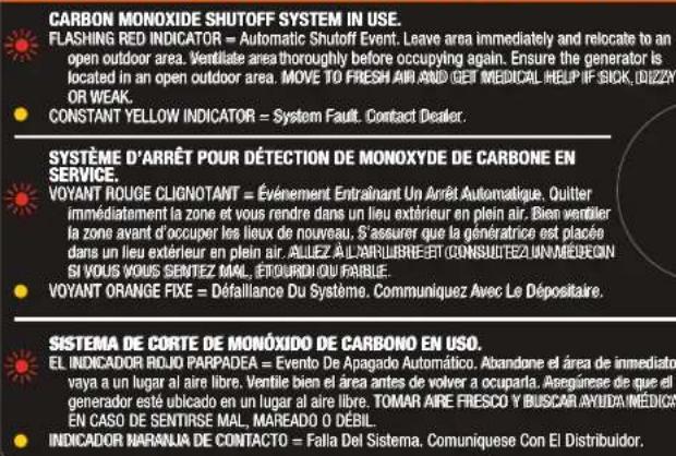 Mi-T-M GEN-8000-IMM1E - ⚠ WARNING ADVERTENCIA AVERTISSEMENT - 1