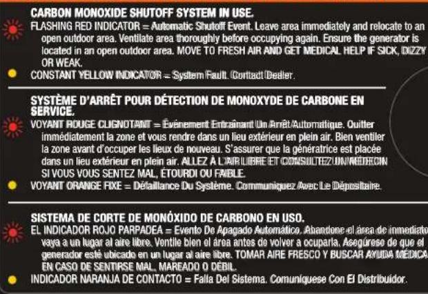 Mi-T-M GEN-8000-IMM1E - ⚠ WARNING ADVERTENCIA AVERTISSEMENT - 1