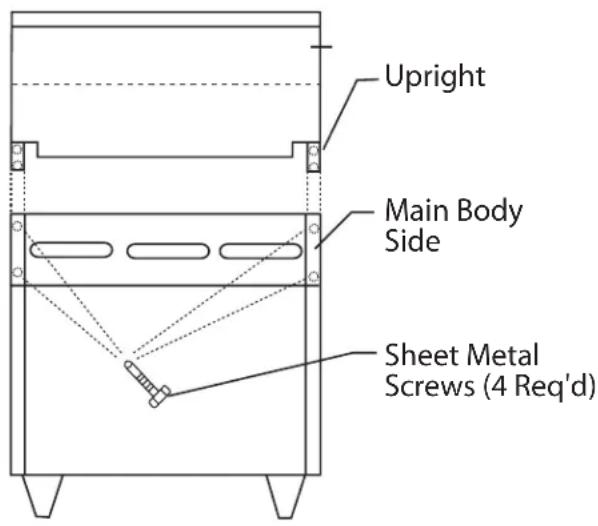 GARLAND G36-2G24C - Backguard With High Shelf, Salamander Or Cheesemelters Mounting Instructions - 1