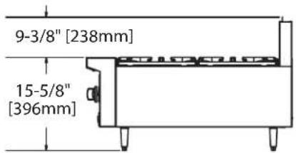 GARLAND GF48-6G12LL - Vue de dessus - 2