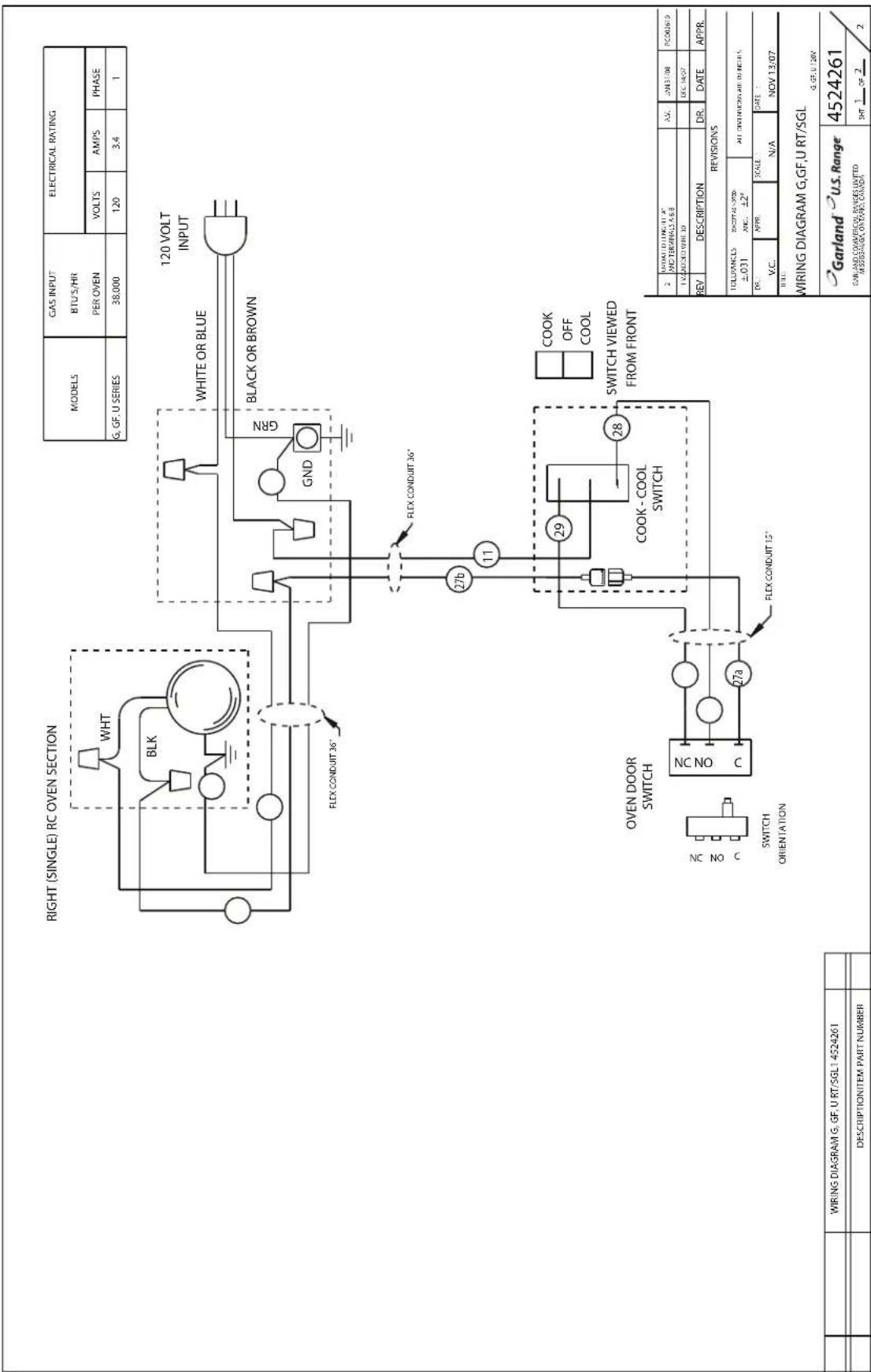 GARLAND G48-4G24LL - Diagramas De Cableado - 1