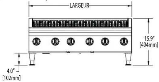 GARLAND GTOG36-6 - SPÉCIFICATIONS : RÔTISSOIRES RADIANTES TYPE CHARBON DE BOIS - 2