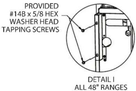 GARLAND GIRCM48 - Installation Of A Cheesemelter To A Range - 12