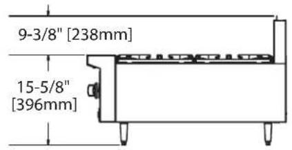 GARLAND GFE36-4G12R - Vista Superior - 2