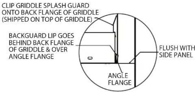 GARLAND GFE36-4G12R - Backguard With High Shelf Or Salamander Mounting Instructions - 2