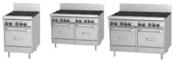 GARLAND GFE60-8G12RR - ESTUFAS DE GAS PARA RESTAURANTES GARLAND SERIE SENTRY GF - 1
