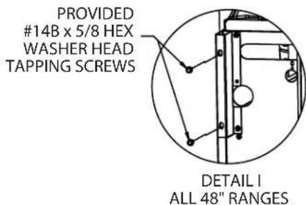 GARLAND GFIR36CM - Installation Of A Salamander To A Range - 12