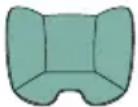 CHICCO Kory Plus i-Size - 40-85 cm (Máx. 13 kg) i-SIZE Universal contrário ao sentido de marcha: instalação com o cinto de 3 pontos do veículo (veja as ilustrações do número 16 ao 26) - 3