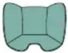 CHICCO Kory Plus i-Size - 40-85cm (Max 13 kg) "Universal Belted" - installazione con le cinture a 3 punti dell'auto contro il senso di marcia (vedi illustrazioni da 16 a 26) - 1