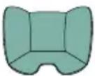 CHICCO Kory Plus i-Size - podporno nogo (glejte slike od številke 4 do 13B). - 1