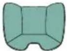 CHICCO Kory Plus i-Size - 40–85 cm (max. 13 kg) hátra néző i-SIZE Universal rendszer (Universal Belted): felszerelés a jármű 3 pontos biztonsági övével (lásd a 16–26. ábrákat) - 1