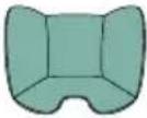 CHICCO Kory Plus i-Size - 40-85 см (макс. 13 кг) Универсальное крепление i-SIZE для установки против направления движения: установка с помощью 3-точечного ремня безопасности автомобиля (см. рис. 16 - 26) - 3