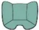 CHICCO Kory Plus i-Size - 40-85cm (Εως 13 kg) i-SIZE ISOFIX Universale αντίθετα στην κατεύθυνση κίνησης (Integral Universal ISOFIX "i-Size"): εγκατάσταση με βάση Full 360 i-Size με πόδι στήριξης (βλ. εικόνες από τον αριθμό 4 έως 13B) - 3
