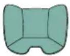 CHICCO Kory Plus i-Size - 40–85 cm (največ 13 kg) i-SIZE, nameščen v nasprotni smeri vožnje z univerzalnimi pasovi (Universal Belted): namestitev s tritočkovnimi varnostnimi pasovi v vozilu (glejte slike od številke 16 do 26). - 1