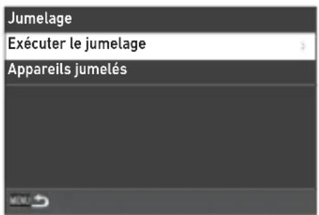 Jumelage Exécuter le jumelage Appareils jumelés