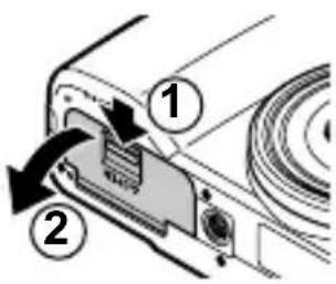 RICOH GR IV - Insertion de la batterie et d'une carte mémoire - 1