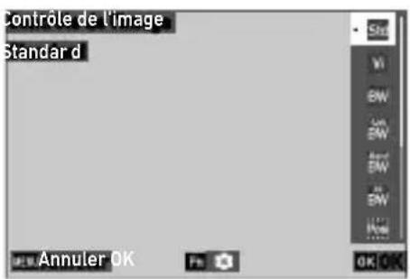 Contrôle de l'image Standard Annuler OK