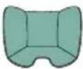 CHICCO Seety i-Size - 40-80cm (Max 13 kg) "Universal Belted" - installazione con le cinture a 3 punti dell'auto contro il senso di marcia (vedi illustrazioni da 16 a 26) - 1