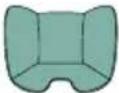 CHICCO Seety i-Size - 40–80 cm (max. 13 kg) univerzální s pásy, proti směru jízdy(Universal Belted): instalace pomocí tříbodového pásu vozidla (viz obrázky č. 16 až 26) - 1