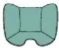 CHICCO Seety i-Size - 40-80 см (макс. 13 кг) i-SIZE ISOFIX Universale встановлений, проти напрямку руху (Integral Universal ISOFIX "i-Size"): встановлення з базою Full 360 i-Size з опорною ніжкою (див. ілюстрації № 4–13B) - 1