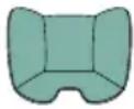 CHICCO Seety i-Size - 40-80 cm (Max 13 kg) i-SIZE ISOFIX Γενικής χρήσης ενσωματωμένο αντίθετα στην κατεύθυνση κίνησης(Integral Universal ISOFIX "i-Size"): εγκατάσταση με τη βάση Full 360 i-Size με Support Leg (βλ. εικόνες από τον αρ. 4 έως 13B) - 1