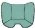 CHICCO Seety i-Size - 40-80cm (Max 13 kg) "Universal Belted" - installazione con le cinture a 3 punti dell'auto contro il senso di marcia (vedi illustrazioni da 16 a 26) - 3