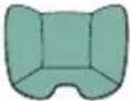 CHICCO Seety i-Size - 40-80cm (Max 13 kg) Universal med integrerade bälten bakåtvänd (Universal Belted): montering med bilens trepunktsbälte (se bilderna från nummer 16 till 26) - 1
