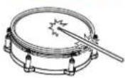 ROLAND V-Drums V51 - Rim shot鼓框敲擊 - 1