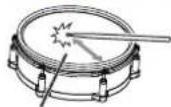 ROLAND V-Drums V51 - Head shot 鼓面敲擊 - 1