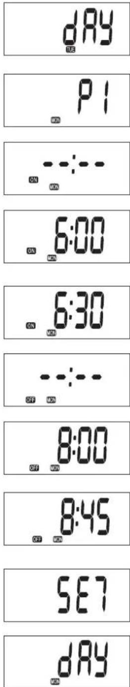 Toyotomi Zibro LC-32 - PROGRAMMING THE WEEKLY TIMER - 2