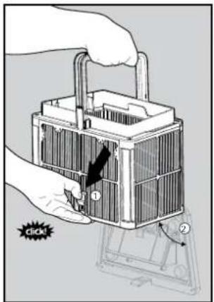 DOLPHIN Escape - Nettoyage après usage – Désassemblage et nettoyage du panier de filtrage - 4
