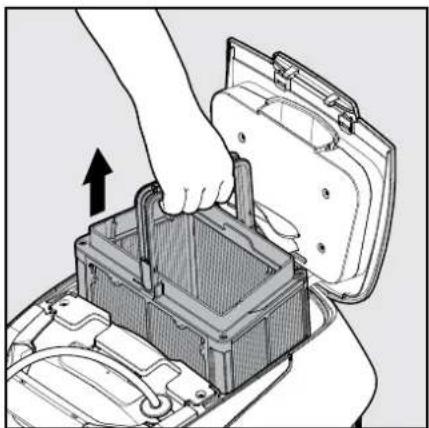 DOLPHIN Escape - Nettoyage après usage – Désassemblage et nettoyage du panier de filtrage - 3