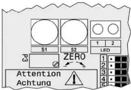 SCHNEIDER SRI990 - Adjusting the end of the measuring range (20mA) - 1