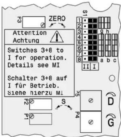 SCHNEIDER SRI990 - Podešavanje nule, opsega i pojačanja - 1