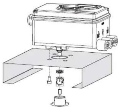 SCHNEIDER SRI990 - Anbau an Schwenkantriebe - 1