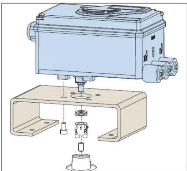 SCHNEIDER SRD991 - MOUNTING TO ROTARY ACTUATORS - 1