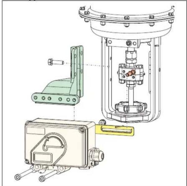 SCHNEIDER SRD991 - MONTAGGIO SU ATTUATORI LINEARI - 1