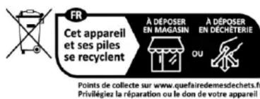 LITTLE BALANCE 8654 - Avertissement et précautions relativement aux piles (modèles à chargement USB non concernés) - 3