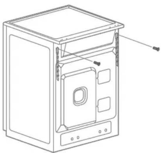 SABA CI6060PY23WH - Fitting the safety chain and hook - 3