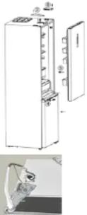 SABA CB405NFDK D - REVERSING THE DOOR - 8