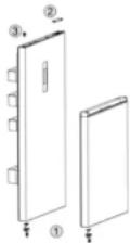 SABA CB405NFDK D - INVERSION DE PORTE - 3