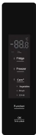 SABA CB405NFDK D - Temperature setting - 1