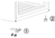 SABA CB405NFDK D - REVERSING THE DOOR - 6